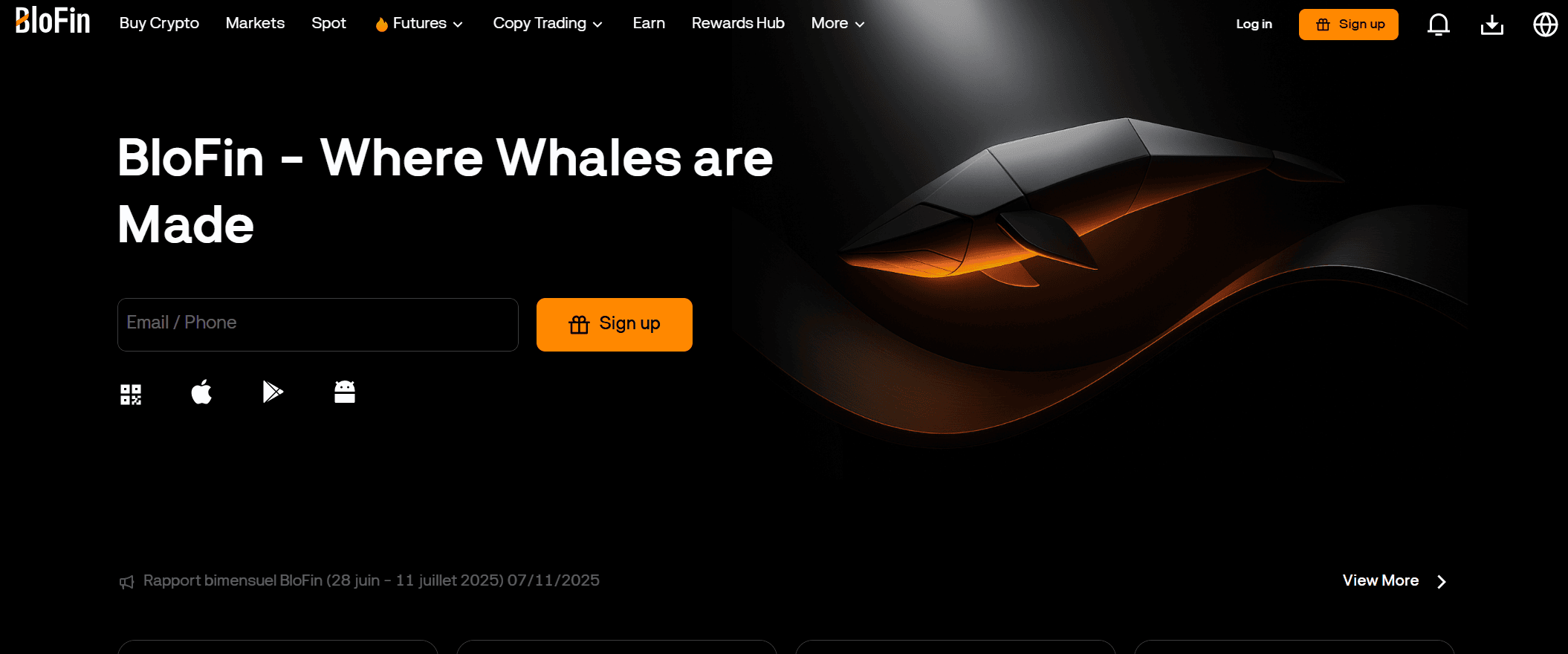 BloFin platforma de tranzactionare futures si Rewards Hub